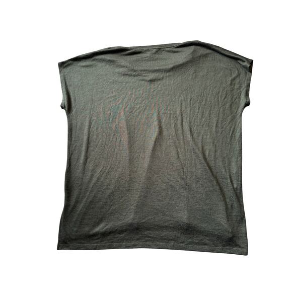 ORVIS knit T-shirt. Olive Green; lightweight & flowy, size XXL - Picture 2 of 8